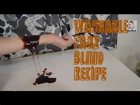 does fake blood come of clothes